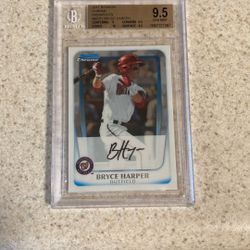 Beckett 9.5 Bryce Harper Card