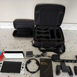 Read Description! Full Nintendo Switch OLED Bundle - 1TB SD Card! No Games