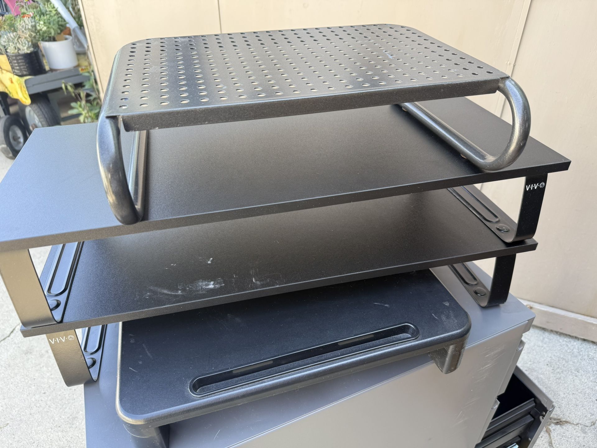 Computer Monitor Stands Various Styles Available Gray, Aluminum, Black, White