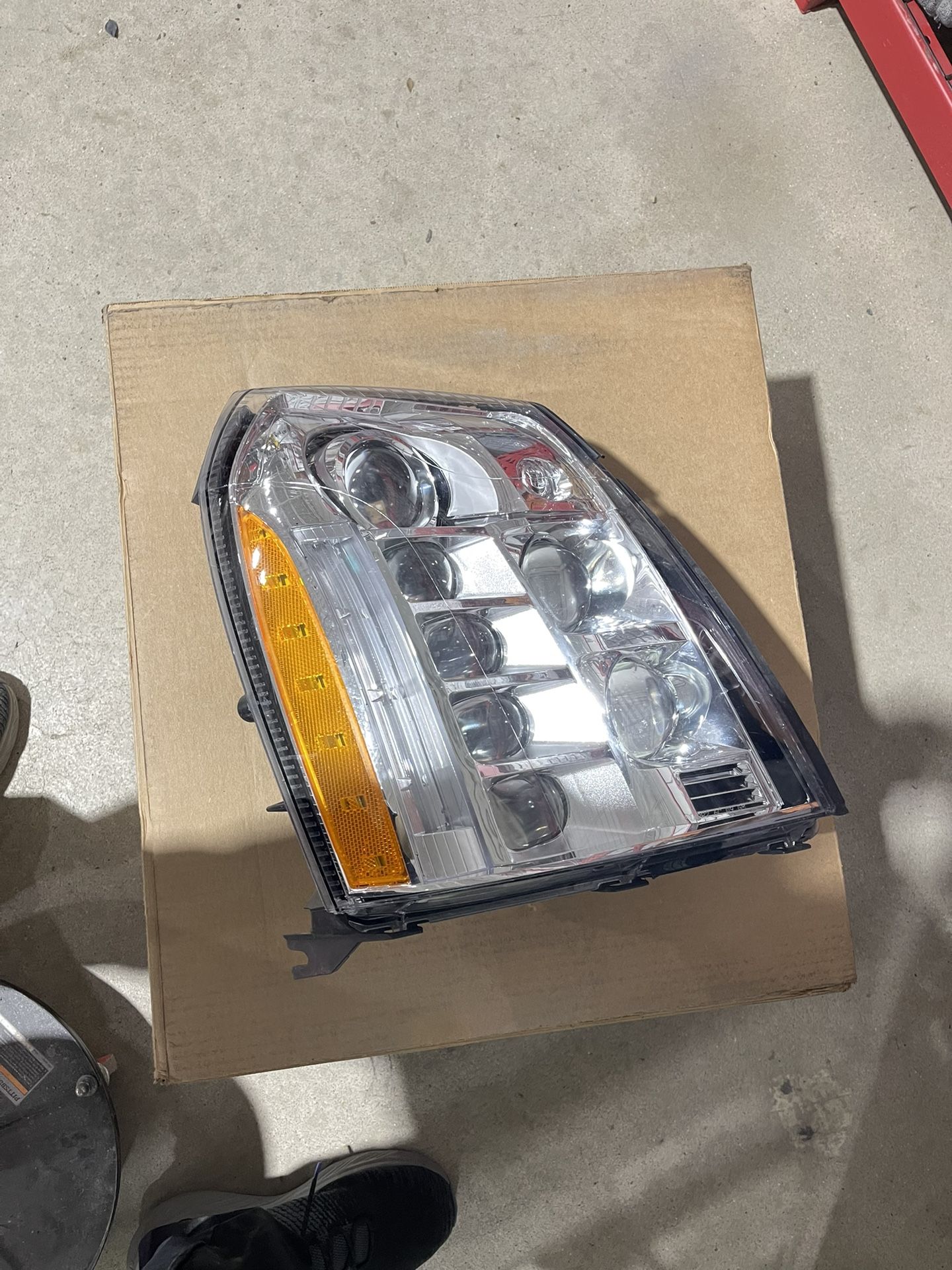 08-14 Cadillac Escalade Platinum LED Headlight Right Passenger Tested 1464 OEM
