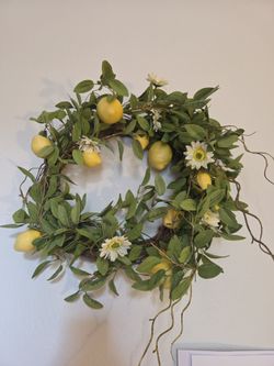 Beautiful lemon wreath