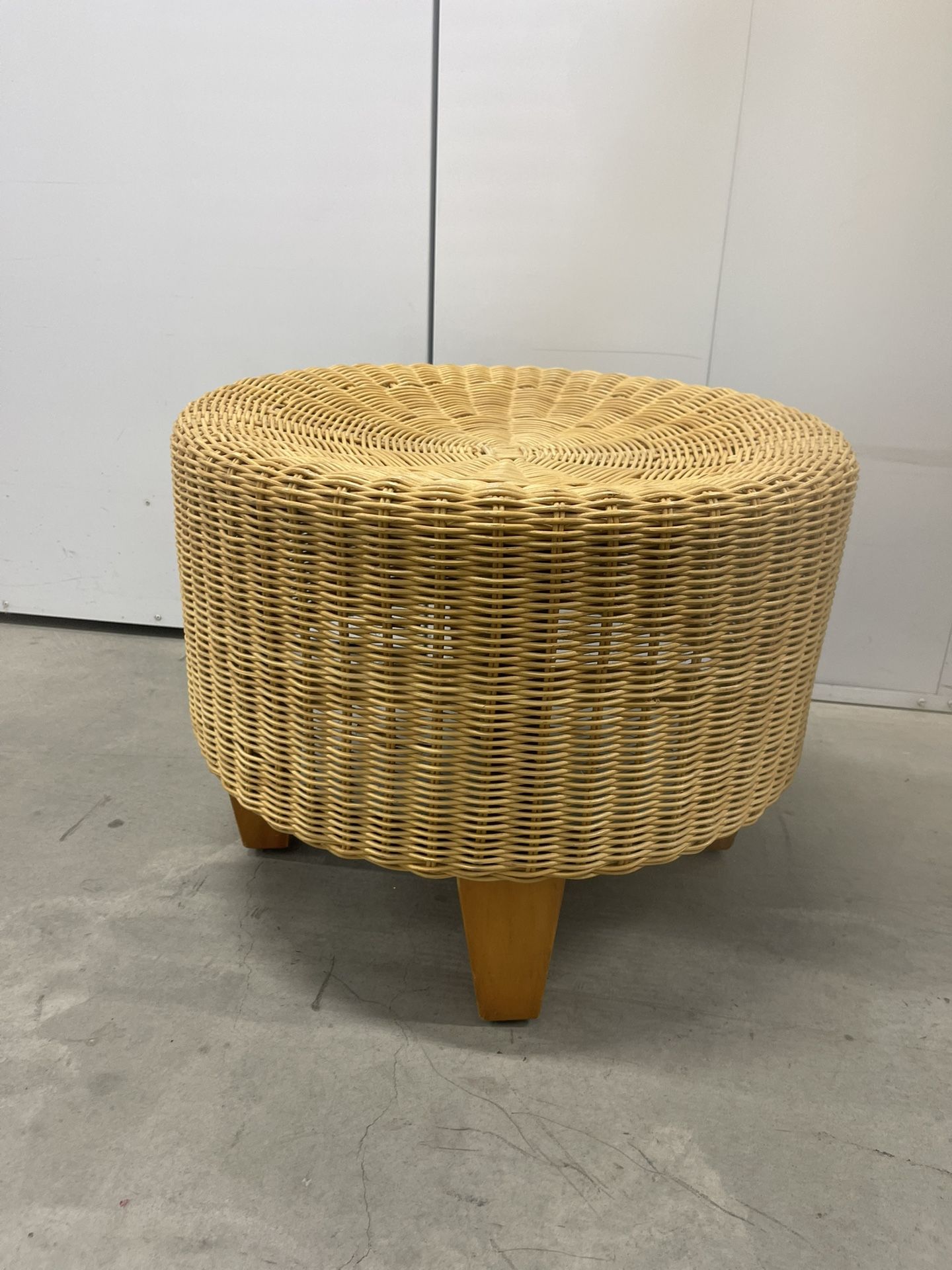 Wicker Ottoman