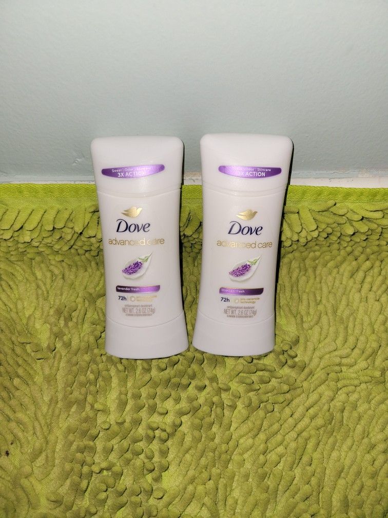 2 Dove Deodorants 2.6oz Lavender Fresh