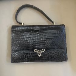 Vintage French Alligator Purse