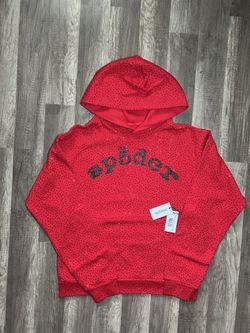 Sp5der Vvs Red Hoodie Size Small New