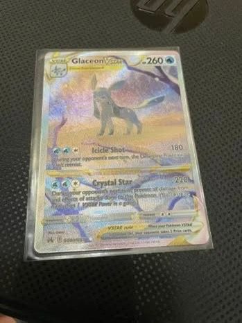 Glaceon VStar GG40/GG70 Pokemon Card Crown Zenith Holo Full Art