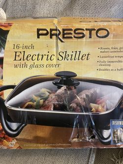 Presto Electric 16 Inch Skillet With Glass Lid