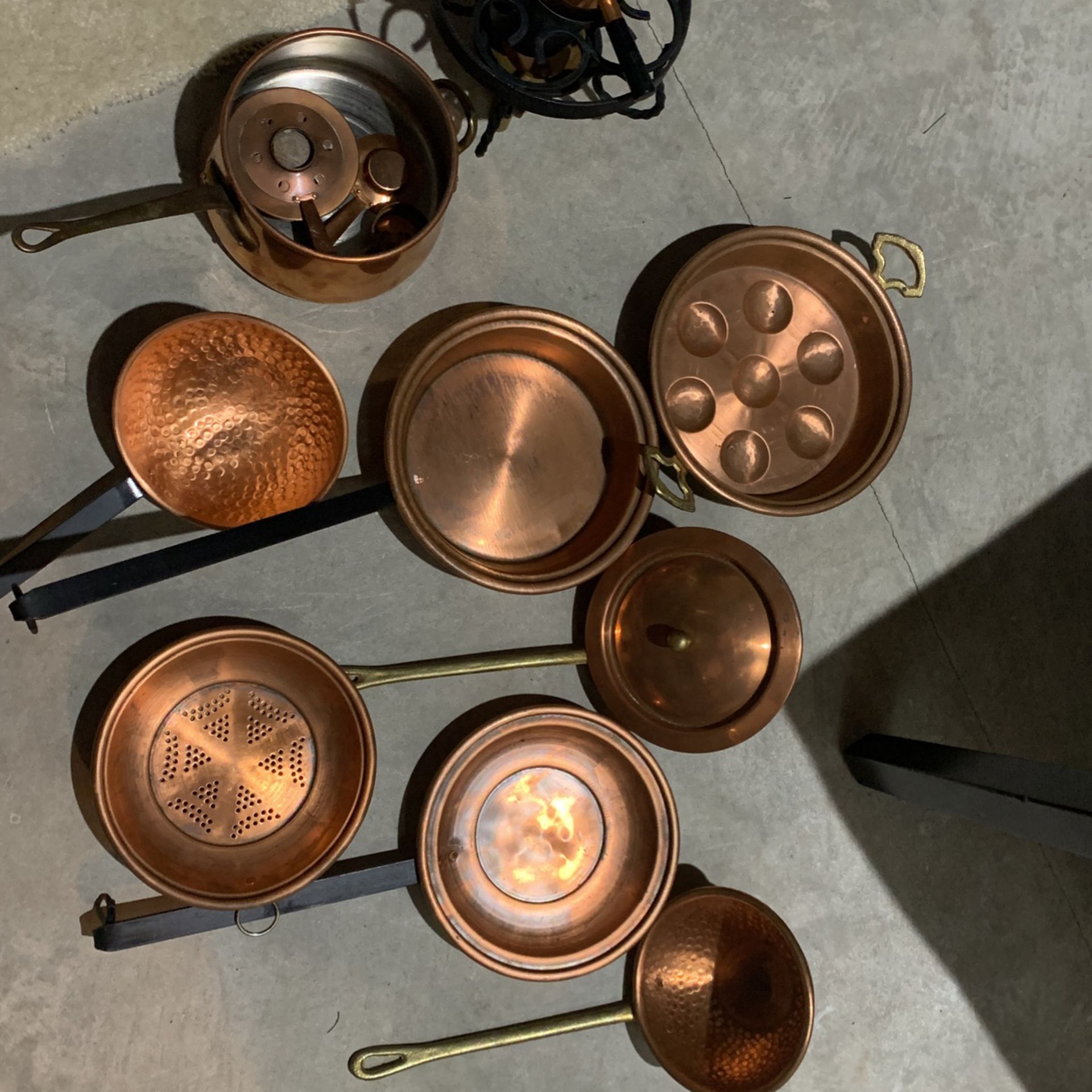 Copper pan set