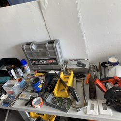 Power Tool and Hand Tool & Supplies 100 Piece Lot Rotozip, Makita, Black & Decker, Ryobi, Stanley, Etc 