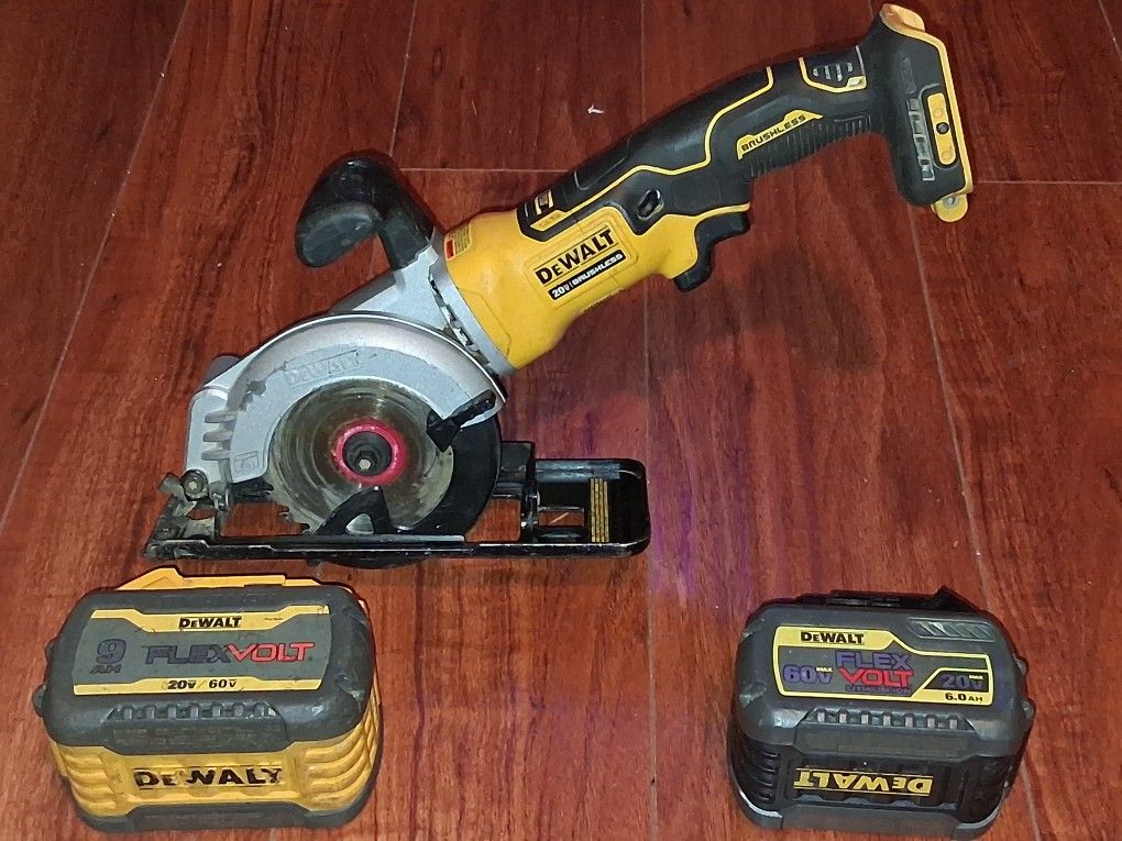 Dewalt Circular Saw & Batteries