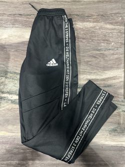 Adidas Boy’s Black Track Pants with Stripe Tape