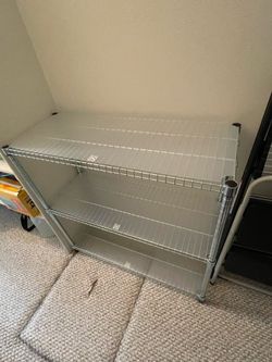 Chrome shelf unit