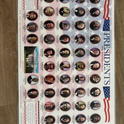 US Presidents Poster - Laminated