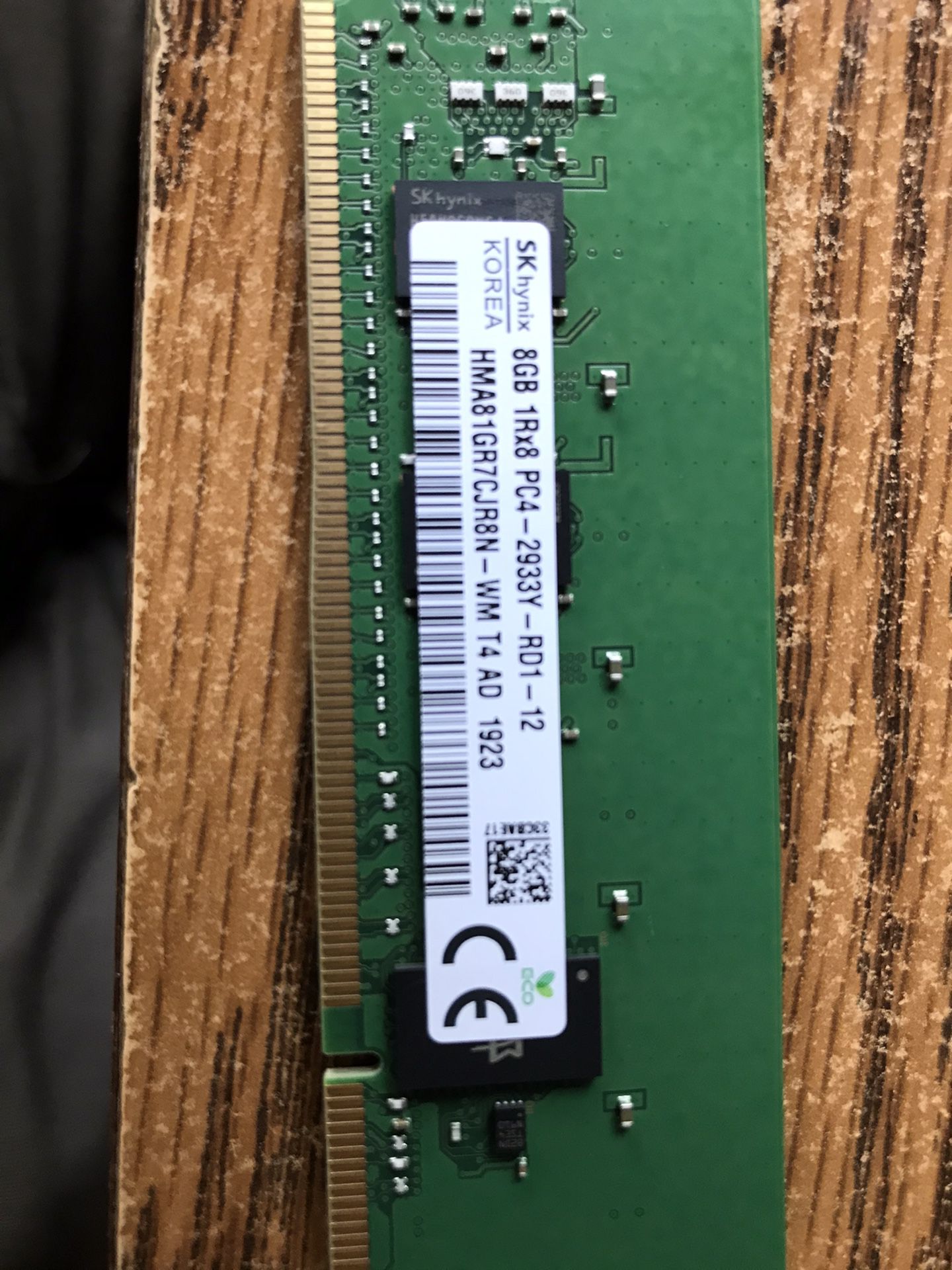 Like New Hynix DDR4-2933 32 GB (4x8) ECC RDIMM RAM