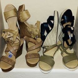 Women’s Platform Heels Shoes Bundle Size 8 1/2