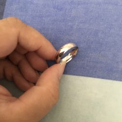 Real 925 Sterling Silver Wedding Band Size 10