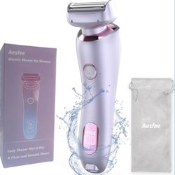 Electric Shaver for Women Legs - Electric Razors for Women Pubic Hair Underarm Arm Bikini Private Area, Portable Painless Lady Body Hair Trimmer Water