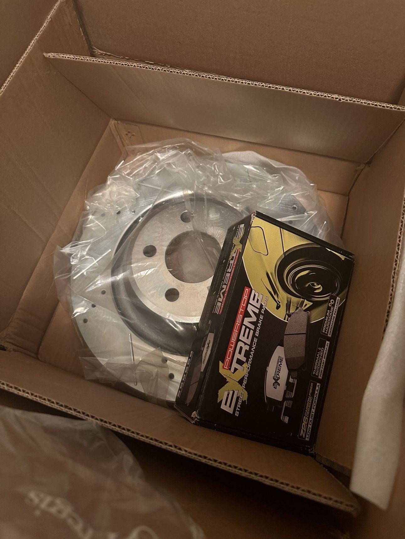 Powerstop 2015-2023 4 Piston - Front and Rear Z26 Muscle Carbon-Fiber Ceramic Brake Pad and Drilled & Slotted Rotor Kit