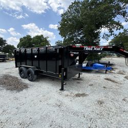 Trailmaxx 7x14 4’ Sides Gooseneck Dump  Total Down $1,950
