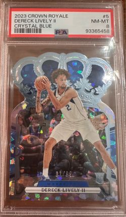 PSA 8 Crown Royale Dereck Lively II /99 Crystal Blue