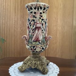 Antique Capodimonte Lamp