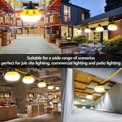 100FT Construction String Lights LED Industrial Grade Best for Construction  Sites, Renovation, Walkways,Patio，Mine cave, Outdoor, and Other Outdoor for  Sale in Houston, TX - OfferUp