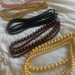 (12) Strings Of Beads .new All One Price 