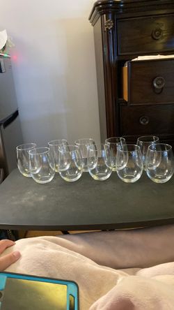 Set of 12 Stemless Wine Glasses