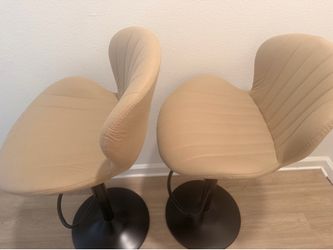 Set of 2 Adjustable Swivel  Bar Stools