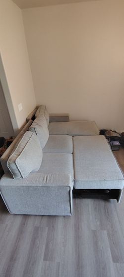 Modern light Gray sectional couch