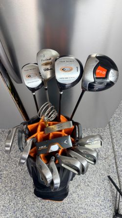 Ladies LEFT  Handed Callaway Big Bertha -  14pc Golf Club set, with Top Flite bag
