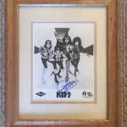 Rare Kiss Gene Simmons Autographed Jay Z Def Jam Recordings Photo