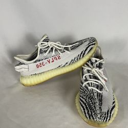 Size 11.5 - adidas Yeezy Boost 350 V2 Low Zebra ( Beaters ) Worn Pre- Loved