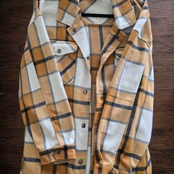 HFX Plaid Shacket / Flannel Jacket