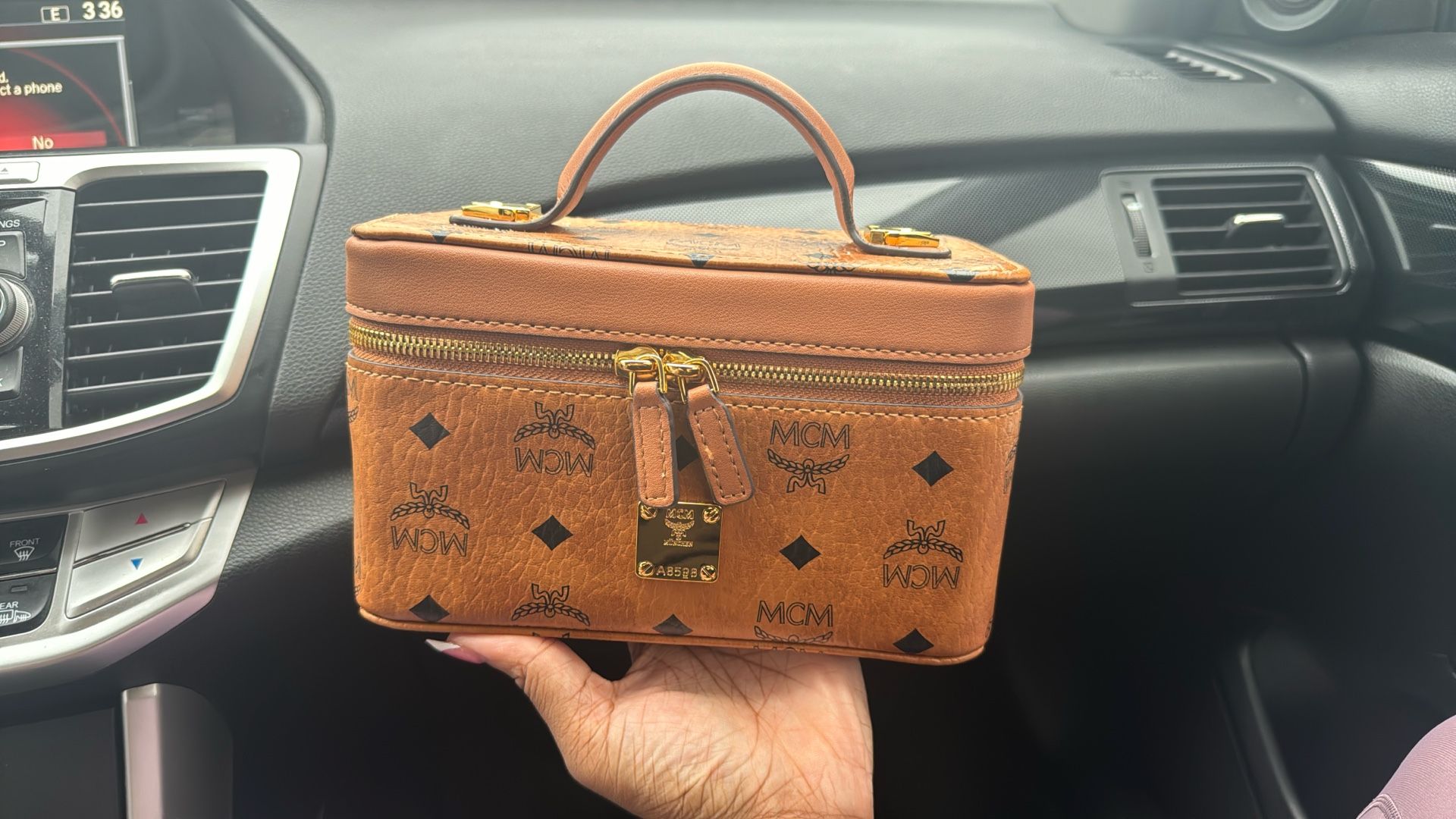 Mcm cosmetic bag 