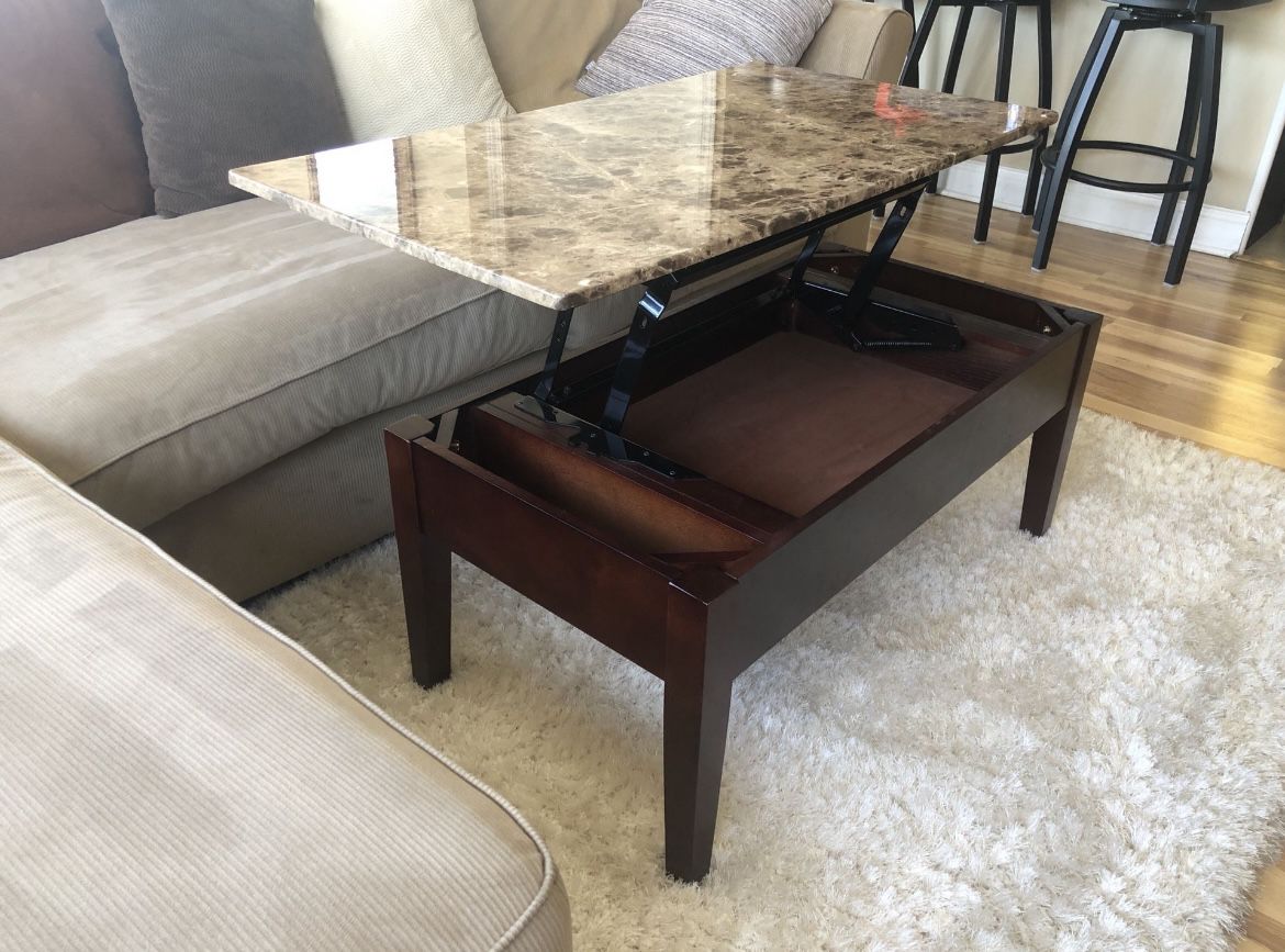 Elevating Coffee Table With Storage