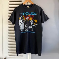 Vintage 80’s THE POLICE ‘Ghost In The Machine’ 1982 North American Tour Band T-shirt Size Small