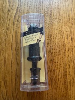 Vintage Cork Pops Original Black Screwless Wine Opener