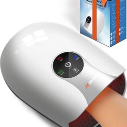 new Hand Massager with Heat and Compression : Heated Full Hand Massager for Wrist Palm Fingers and Comfort Relief & Daily Relaxation ā 4 Modes 6 Inten