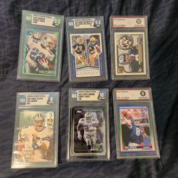 LOT of 6 ALL Dallas Cowboys SLABS! Emmit Smith Troy Aikman Tony Dorsett.  Only $15 each!
