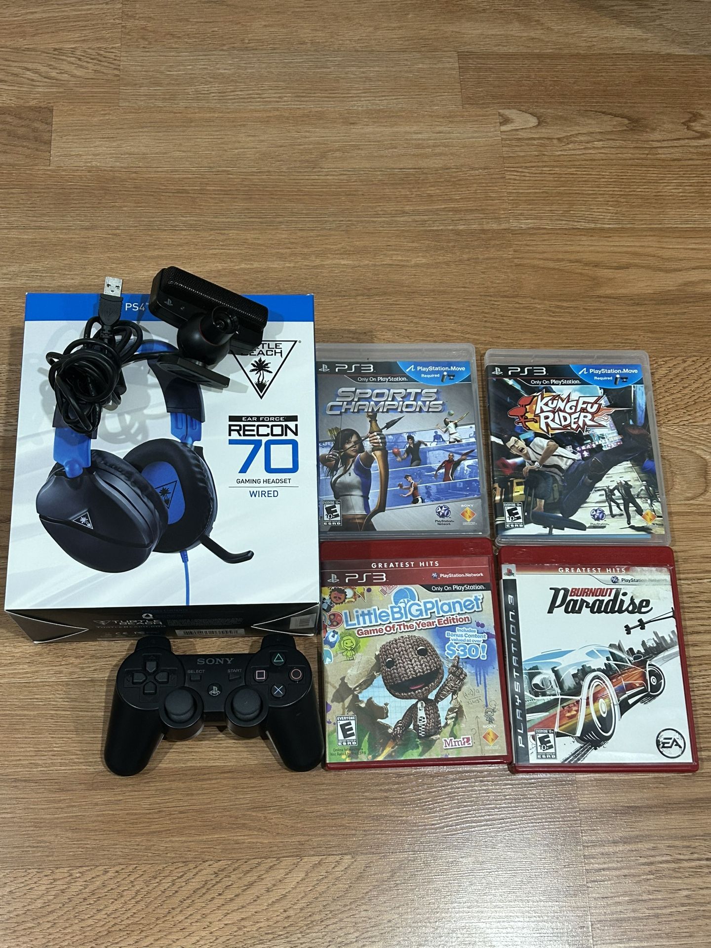 PlayStation Headset, PS3 Games And A Move Motion Camera