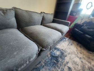Grey blue couch