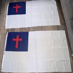 Used Flags Size 3ftx5ft Christian