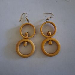 Custom Made Wooden Earrings 