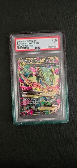 2015 Pokemon XY M Rayquaza Ex #105 Roaring Skies PSA 1