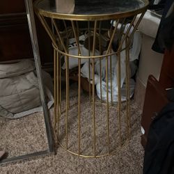 Gold  side table