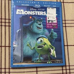DISNEY Monsters Inc Blu Ray Collectors Edition NEW