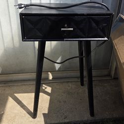 Nightstand with charger ports