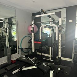 Tuff stuff Workout cage With Bench,  Dumbbells Not Included 