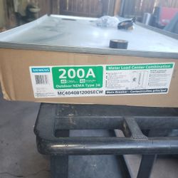 Siemans 200 Amp Panel Bottom Or Top Feed Solar Rated 